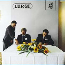 1991-1992 -contract with Lurgi of cooperation in development and delivery of fluidized bed boilers