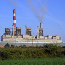 Elektráreň TENT A Obrenovac (Serbia) - View on power plant